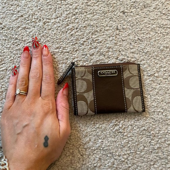 COACH Logo Print Coin Purse - Picture 6 of 6